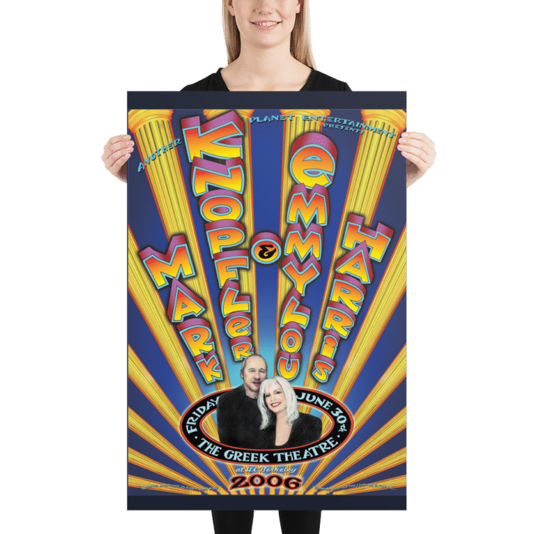 Vintage Concert Poster Bundle Large Size Mark Knopfler Shop